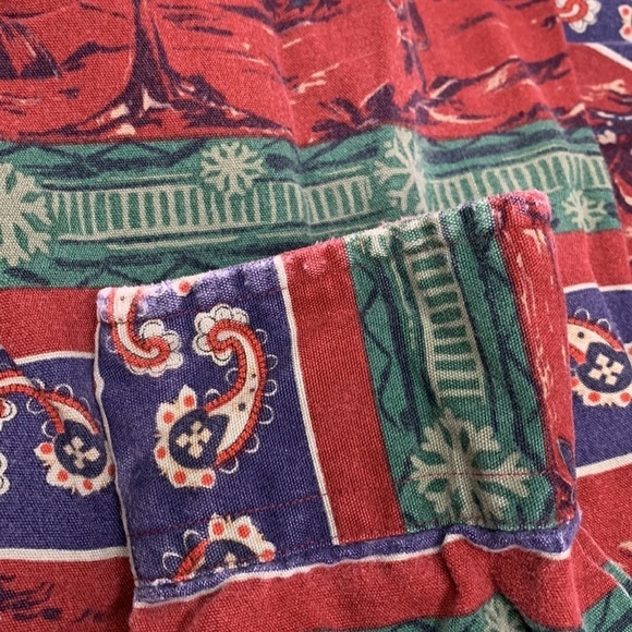 Men’s Pendleton Multicolor Paisley Outdoor Print Button Long Sleeve Shirt Size L - Picture 4 of 15